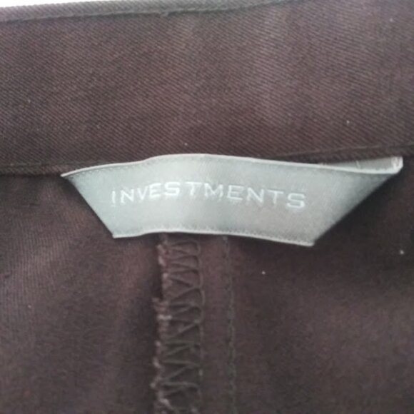 Investments women's size 12S brown dress pants - Picture 12 of 15